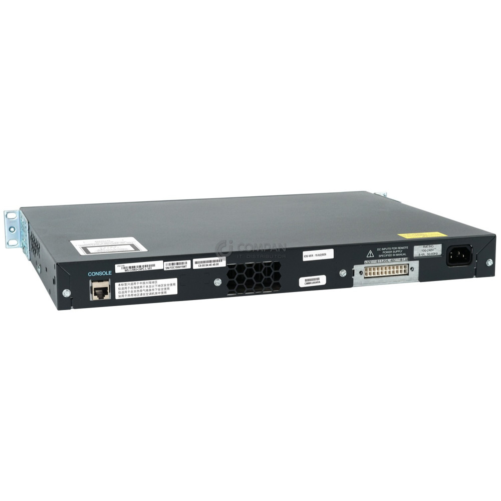WS-C2960+24PC-L CISCO CATALSYT 2960 PLUS SERIES 24 PORT 100MB 2 PORT 1GB SFP SWITCH  -